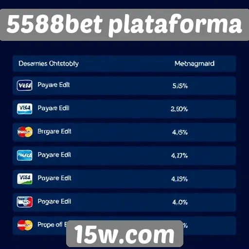 Métodos de pagamento aceitos na 5588bet plataforma